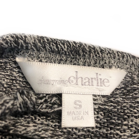 Charming Charlie Marled Lace Light Sweater Soft - Picture 4 of 4